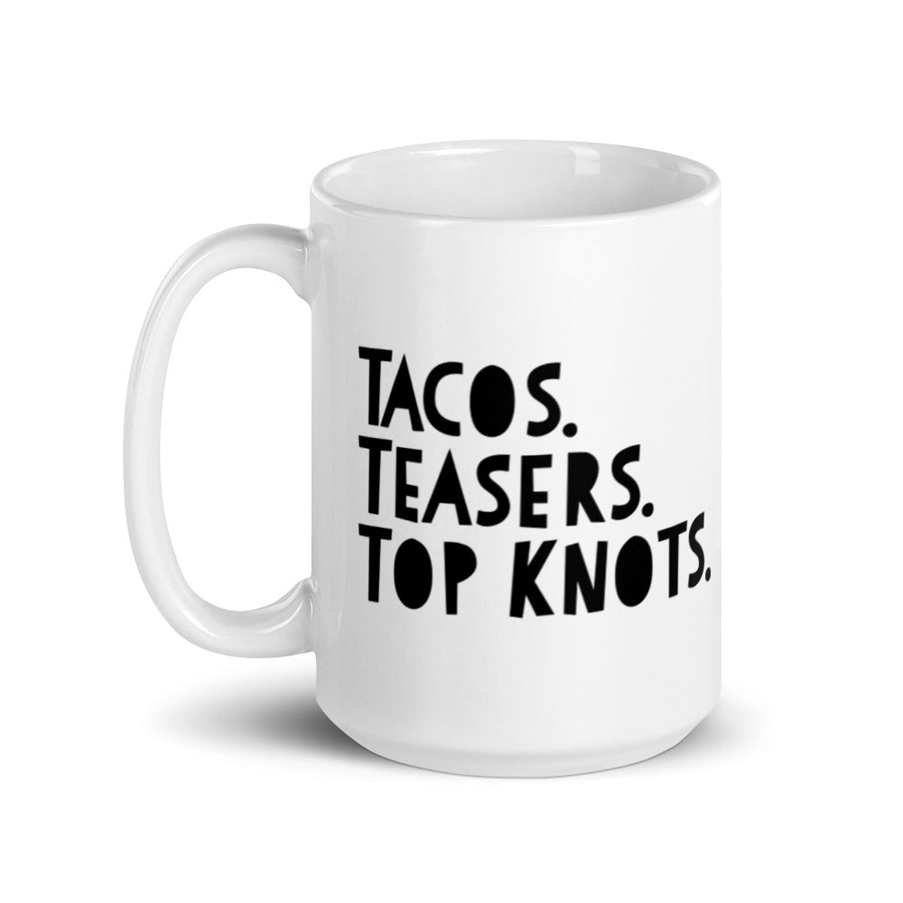 Tacos Teasers Top Knot Mug