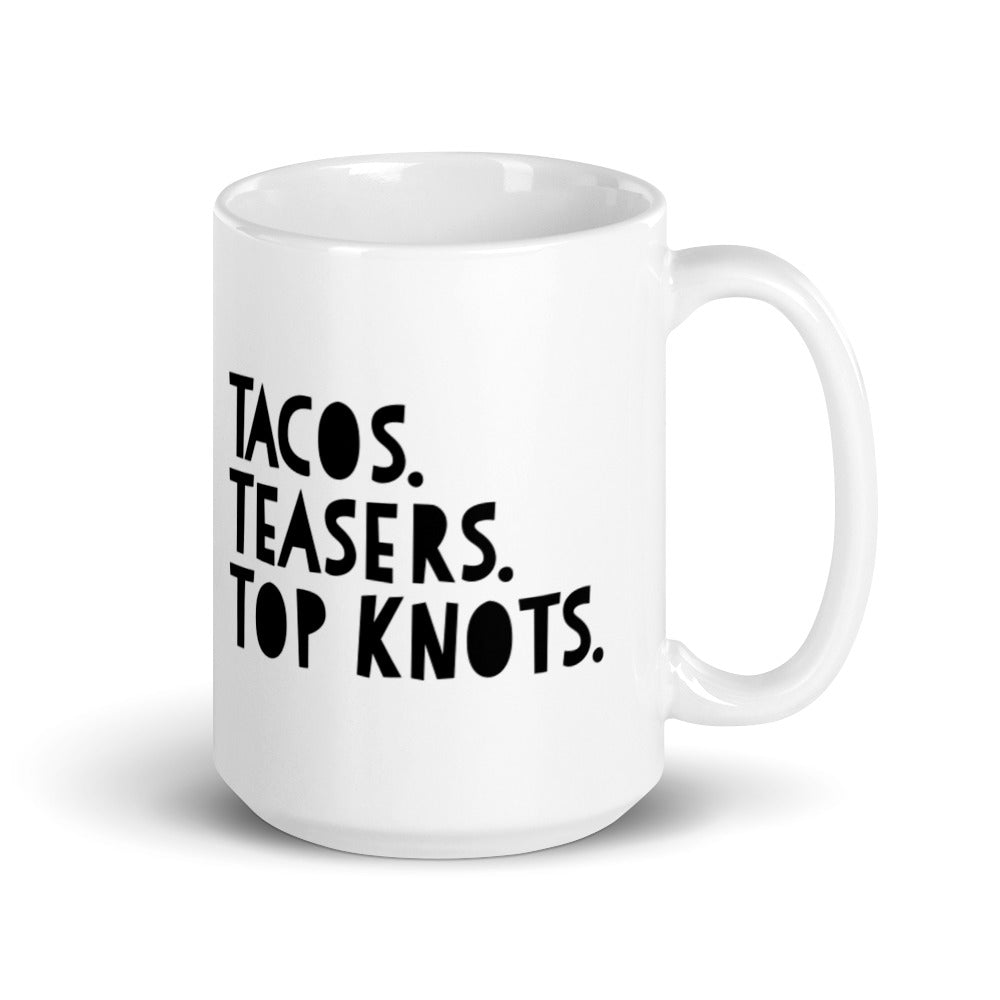 Tacos Teasers Top Knot Mug